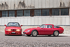 Alfa Romeo Giulia TZ1 (1964) und Alfa Romeo SZ (1990) - komplett unterschiedliche Design-Philosophien