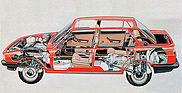 Alfa Romeo Giulietta 1.6 (1977) - Durchsichtszeichnung