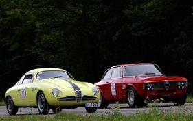 Alfa Romeo Giulietta SV Zagato (1958) - neben einem Alfa Romeo GTA von 1966 (1958)