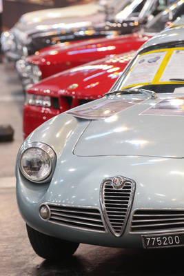 Alfa Romeo Giulietta SZ vor deutlich späterem Zagato ES30 - Techno Classica Essen 2019