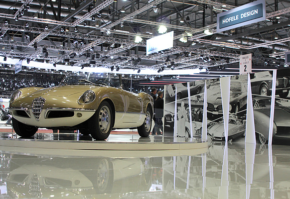 Alfa Romeo Giulietta Spider Bertone (1955) - Blick zurück in die Fünfzigerjahre auf dem Bertone-Stand am Genfer Automobilsalon 2012