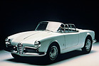 Alfa Romeo Giulietta Spider Prototipo (1955) - Pininfarina-Prototyp mit Panoramawindschutzscheibe und seitlichen Steckscheiben