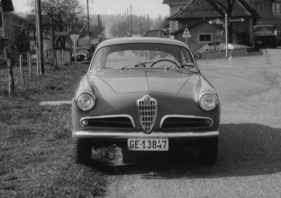 Alfa Romeo Giulietta Sprint Veloce (1956) - bei Probefahrten anlässlich des Genfer Autosalons 1956