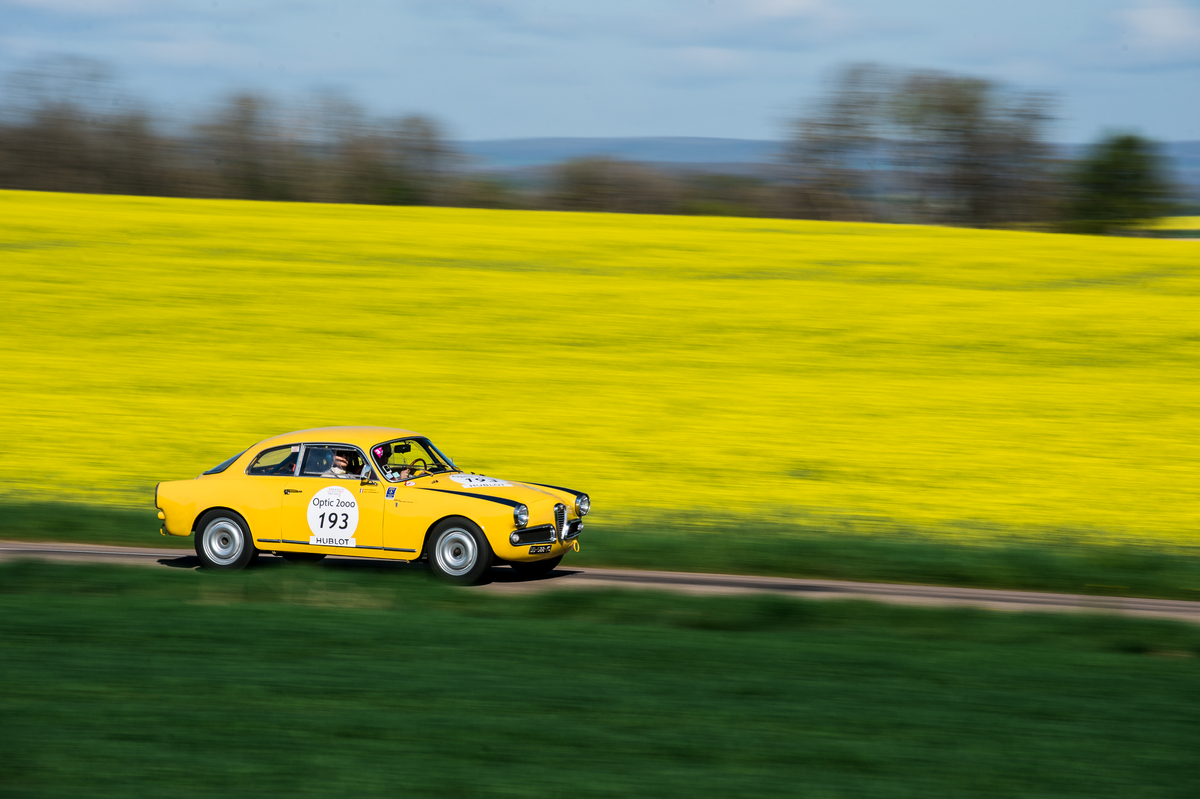 Alfa Romeo Giulietta Sprint Veloce (1961) an der Tour Auto Optic 2ooo auf Etappe 2 am 9. April 2014 (Startnummer 193)