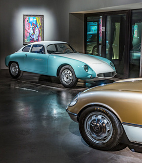 Bild Alfa Romeo Giulietta Sprint Veloce "Molteni" Speciale (1956) - in der Ausstellung „Dolce Vita – die wunderbare Leichtigkeit des Seins“ im MAC Museum Art & Cars