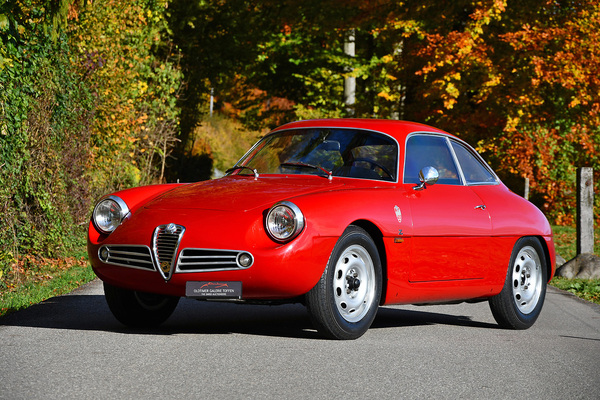 Bild Alfa Romeo Giulietta Sprint Zagato (1959) - als Lot 138 angeboten an der Versteigerung Oldtimer Galerie Toffen in Gstaad vom 29. Dezember 2021