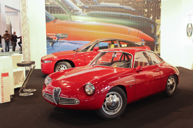 Alfa Romeo Giulietta Sprint Zagato (1962) - vor seinem dreissig Jahre jüngeren Nachfolger - Auto d'Epoca Padova 2015