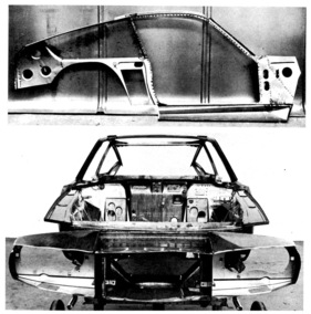 Alfa Romeo Junior Z (1969) - Blick auf die Karosseriestruktur - Details