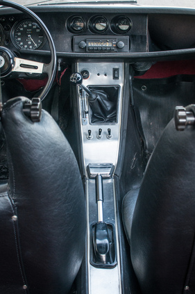 Alfa Romeo Junior Z (1972) - Aluminium auf der Mittelkonsole