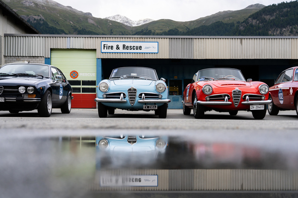 Alfa Romeo Klassiker in Reih' und Glied - 10. Passione Engadina 2021