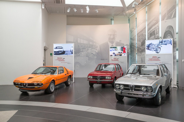 Alfa-Romeo Klassiker von 1970 bis 1972 - Montreal, Alfasud, Alfetta - Museumsbesuch Alfa Romeo in Arese