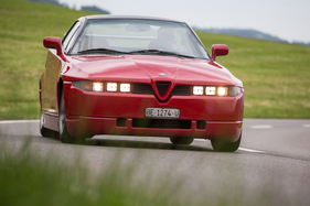 Alfa Romeo SZ (1990) - das Coupé gab es nur in Rot, nur für Andrea Zagato wurde ein schwarzes Coupé fertiggestellt