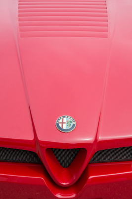 Alfa Romeo SZ (1990) - die Motorhaube ist bemerkenswert schwer ausgefallen