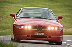 Alfa Romeo SZ (1990) - die sechs viereckigen Rechteckscheinwerfer unterscheiden ihn vom Rest der Autowelt