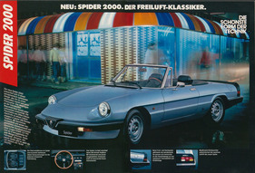 Alfa Romeo Spider 2.0 (1983) - in der Werbung - der Freiluft-Klassiker