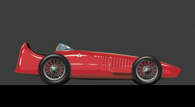 Alfa Romeo Tipo 160 (1952) Digitale Rekonstruktion