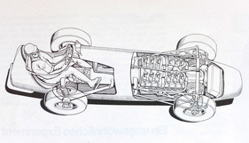 Alfa Romeo Tipo 160 (1952) - Gesamtansicht: Der Alfa Romeo Formel-1 Dragster von 1952