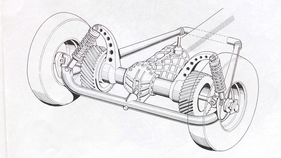 Alfa Romeo Tipo 160 (1952) Hinterachse