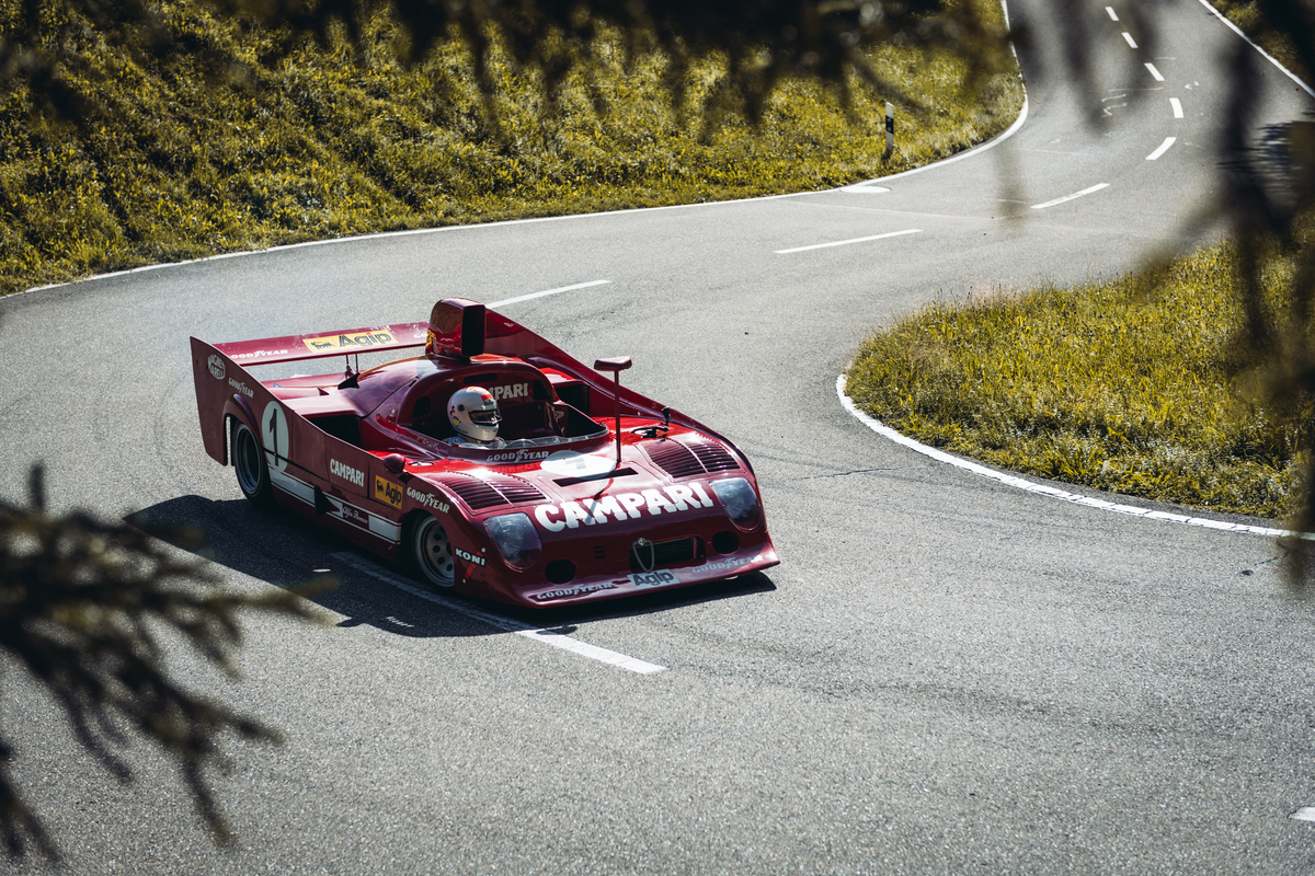 Alfa Romeo Tipo 33 (1973) - am Lenkrad Arturo Merzario - Passione Alfa Romeo Hinwil 2018