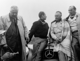 Alfred Neubauer, John Fitch, Karl Kling und Hermann Lang - III. Carrera Panamericana in Mexico (1952)
