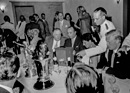 Alfred Neubauer, Juan Manuel Fangio mit Andrea, Mike Hawthorn und Ehrengäste - Grosser Preis von Belgien (1955)