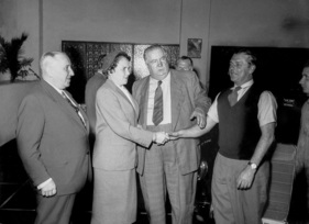 Alfred Neubauer und Rudolf Uhlenhaut - Anlässlich zum Grossen Preis von Spanien (1954)
