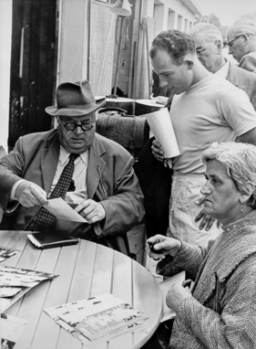 Alfred Neubauer und Stirling Moss - Grosser Preis von Italien (1955)