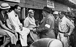 Alice Hoffmann, Rudolf Caracciola, Manfred von Brauchitsch, Alfred Neubauer und Hermann Lang - Grosser Preis der Schweiz (1935)