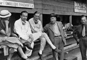 Alice Hoffmann, Rudolf Caracciola, Manfred von Brauchitsch und Alfred Neubauer - Grosser Preis der Schweiz (1935)