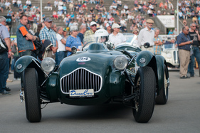 Allard J2 Cadillac (1951) von Alain Rüede am Indianapolis in Oerlikon 2014 Allard J2 Cadillac (1951) von Alain Rüede am Indianapolis in Oerlikon 2014