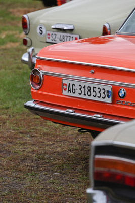 Alles beliebte Klassiker - BMW 2002, Volvo Amazon und Opel Rekord (im Vordergrund) - OSMT Zug im September 2017