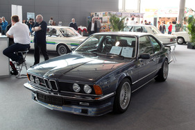 Alpina BMW B7 Turbo (1985) - gerade einmal 110 Stück dieser Rarität mit 330 PS und 512 Nm wurden gebaut, sie waren 267 km/h schnell und kosteten neu ohne Extras 123'000 DM - jetzt zu sehen auf dem BWM E24 6er Club e.V. - Retro Classics Stuttgart 2014