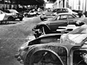 Alpine A 110 (1973) - Blick in die Fahrzeugvorbereitung der Alpine-Renault-Rennabteilung, man sieht auch eine A 310 und R12 Gordini Fahrzeuge