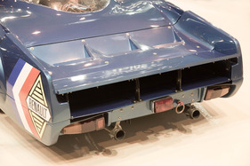 Alpine A 222 (1969) - Heckflügelkonstruktion - an der Rétromobile Paris 2014