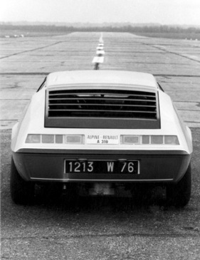 Alpine A-310 (1971) - Heckansicht des Prototyps