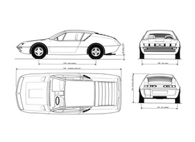 Alpine A-310 (1971) - schematische Darstellung der ersten A-310-Version
