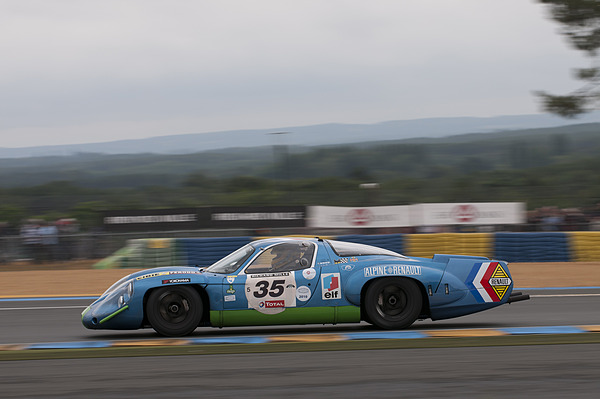 Image: Alpine A220 (1969) shortly before Dunlop - 3rd place overall in Plateau 5 (1966-1971) at the Le Mans Classic 2012