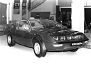 Alpine A310 - bereits 1971 vorgestellt, ohne wesentliche Änderungen in Genf zu sehen - am Genfer Automobilsalon 1974