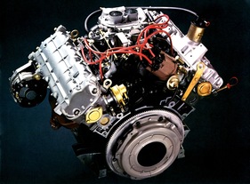 Alpine-Renault A 310 V6 (1978) - der PRV-Motor, der auch im Renault R30 und im grossen Volvo seien Dienst tag
