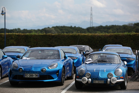 Alpine-Renault A110 - gut sichtbare Grössenunterschiede - Rencontre Franco-Suisse Alpine 2019