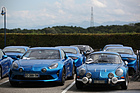 Alpine-Renault A110 - gut sichtbare Grössenunterschiede - Rencontre Franco-Suisse Alpine 2019