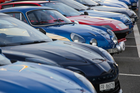 Alpine-Renault A110 - in Lausanne vor der Abfahrt - Rencontre Franco-Suisse Alpine 2019