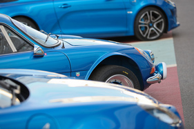 Alpine-Renault A110 - zwischen neuen Alpine A110 - Rencontre Franco-Suisse Alpine 2019