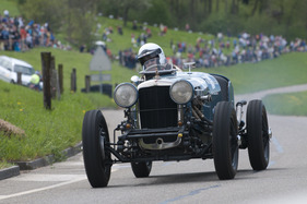 Alvis 12/70 Brookland Special (1938) - im Feld der Vorkriegsrennwagen am GP Mutschellen 2012