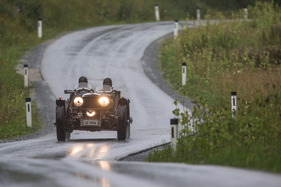 Alvis 12/70 Sports (1938) - an der Saalbach Classic 2015