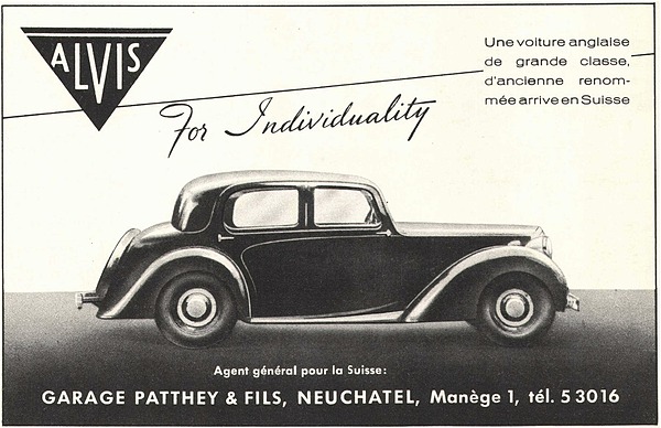 Alvis (1947) - Werbedarstellung aus dem Jahre 1947