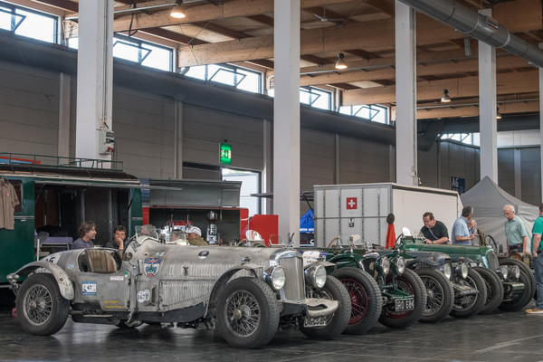 Alvis - Die Vorkriegs-Rennwagen in der Vintage Racing Halle - Motorworld Classics Bodensee 2018