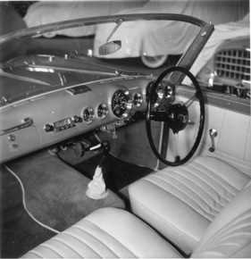 Alvis Graber Cabriolet (1955) - auch innen attraktiv gestaltet - Genfer Automobilsalon 1955