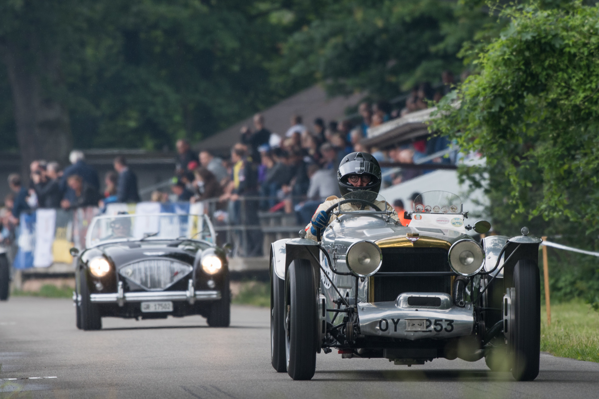 Alvis Greenfell (1932) am Oldtimer GP Brugger Schachen 2019 - Starterfeld 5 «Vorkriegs- und historische Sportwagen»