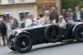 Alvis Silver Eagle (1937) mit Startnummer 238 am Corso der Arosa ClassicCar 2011